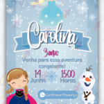 Convite Interativo Frozen