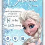 Convite Interativo Frozen