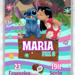 Convite Animado Simples Lilo e Stitch