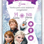 Convite Interativo Frozen