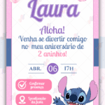 Convite Interativo Lilo e Stitch