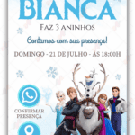 Convite Interativo Frozen