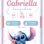 Convite Interativo Lilo e Stitch