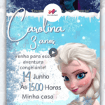 Convite Animado Frozen