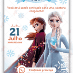 Convite Interativo Frozen