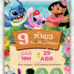 Convite Interativo Lilo e Stitch