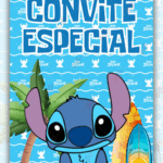Convite Animado Plus Lilo e Stitch