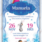 Convite Digital Frozen