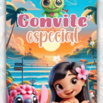 Convite Animado Plus Lilo e Stitch