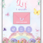 Convite Interativo Gold Plus Jardim Encantado