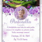 Convite Animado simples Jardim Encantado