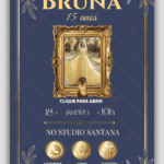 Convite interativo e animado A bela e a Fera 15 anos