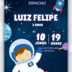 Convite digital Astronauta