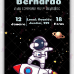Convite digital Astronauta