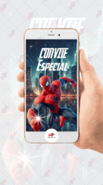 Convite animado Plus Homem aranha - Imagem 2
