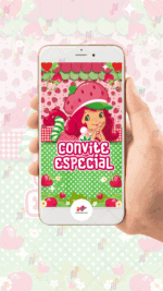Convite animado Moranguinho - Imagem 2