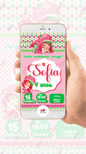 Convite digital Moranguinho - Imagem 2