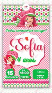 Convite digital Moranguinho