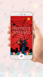 Convite animado Plus Homem aranha - Imagem 2