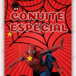 Convite animado Plus Homem aranha
