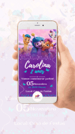 Convite Virtual Unicórnio - Imagem 2