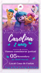 Convite Virtual Unicórnio