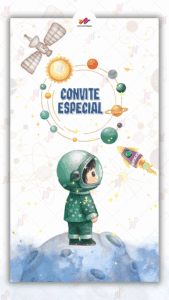 Convite Animado Plus Astronauta
