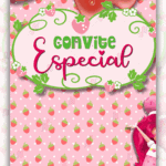 Convite animado Moranguinho