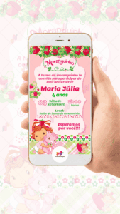 Convite digital Moranguinho - Imagem 2