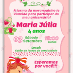 Convite digital Moranguinho