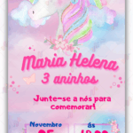 Convite Digital Unicórnio