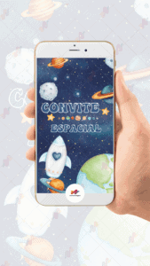 Convite Animado Plus Astronauta - Imagem 2