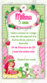 Convite digital Moranguinho