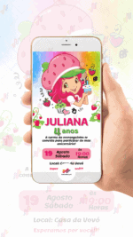 Convite digital Moranguinho - Imagem 2
