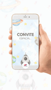 Convite Animado Plus Astronauta - Imagem 2