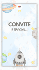Convite Animado Plus Astronauta
