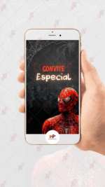 Convite animado Plus Homem aranha - Imagem 2