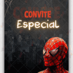 Convite animado Plus Homem aranha