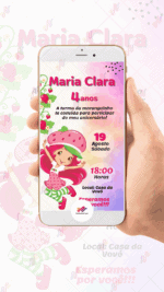 Convite digital Moranguinho - Imagem 2