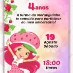 Convite digital Moranguinho