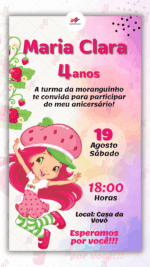 Convite digital Moranguinho