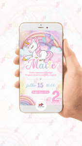Convite Virtual Unicórnio - Imagem 2