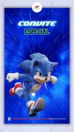 Convite Animado Plus Sonic