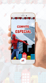 Convite animado Plus Homem aranha - Imagem 2