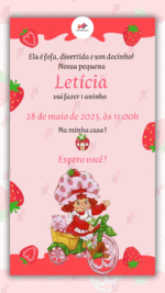 Convite digital Moranguinho