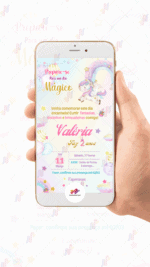 Convite Virtual Unicórnio - Imagem 2