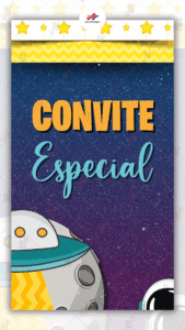 Convite Animado Plus Astronauta