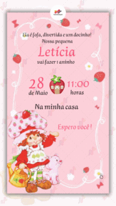 Convite digital Moranguinho