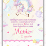 Convite Virtual Unicórnio