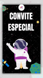 Convite Animado Astronauta